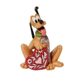 Pluto Heart Mini Figurine Disney Traditions by Jim Shore