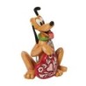 Pluto Heart Mini Figurine Disney Traditions by Jim Shore