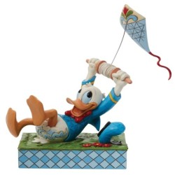 A Flying Duck Donald Duck with a Kite Figurine Disney Traditions by Jim Shore