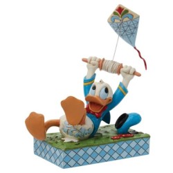 A Flying Duck Donald Duck with a Kite Figurine Disney Traditions by Jim Shore