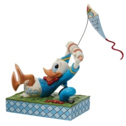 A Flying Duck Donald Duck with a Kite Figurine Disney Traditions by Jim Shore