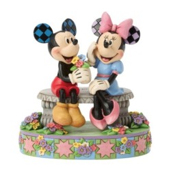 A Blooming Romance Mickey and Minnie Bench