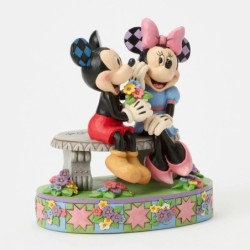 A Blooming Romance Mickey and Minnie Bench