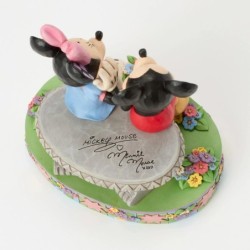 A Blooming Romance Mickey and Minnie Bench