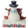 Snow Much Fun Chip n Dale Snowman Figurine Disney Traditions by Jim Shore