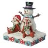 Snow Much Fun Chip n Dale Snowman Figurine Disney Traditions by Jim Shore