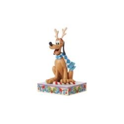 Dashing Rein-dog Pluto Christmas Figurine Disney Traditions by Jim Shore