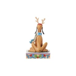 Dashing Rein-dog Pluto Christmas Figurine Disney Traditions by Jim Shore