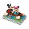 Row-mance is in the Air Mickey Minnie in a Rowboat Light-up Figurine Disney Traditions by Jim Shore
