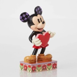 A Love Note Mickey with Personalised Heart Figurine Disney Traditions by JimShore