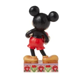 A Love Note Mickey with Personalised Heart Figurine Disney Traditions by JimShore