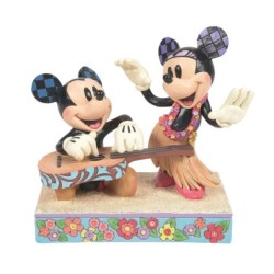 Hawaiian Holiday Mickey Minnie Hawaii Figurine Disney Traditions by Jim Shore