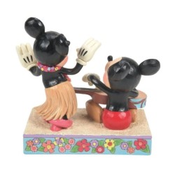 Hawaiian Holiday Mickey Minnie Hawaii Figurine Disney Traditions by Jim Shore