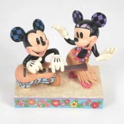 Hawaiian Holiday Mickey Minnie Hawaii Figurine Disney Traditions by Jim Shore