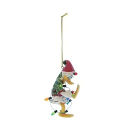 Donald Duck Wrapped in Lights Hanging Ornament