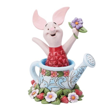 Picked for You Piglet in a Watering Can Figurine Disney Traditions by jim Shore