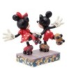 A Sweet Skate Mickey and Minnie Mouse Rollar Skating Figurine Disney Traditions by Jim Shore