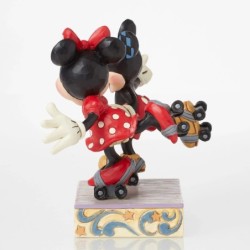 A Sweet Skate Mickey and Minnie Mouse Rollar Skating Figurine Disney Traditions by Jim Shore