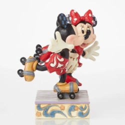 A Sweet Skate Mickey and Minnie Mouse Rollar Skating Figurine Disney Traditions by Jim Shore