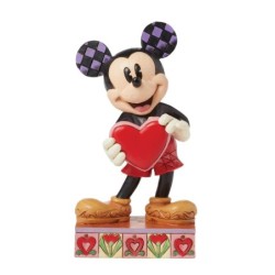 A Love Note Mickey with Personalised Heart Figurine Disney Traditions