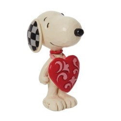 Snoopy Wearing Heart Sign Figurine by Jim Shore
