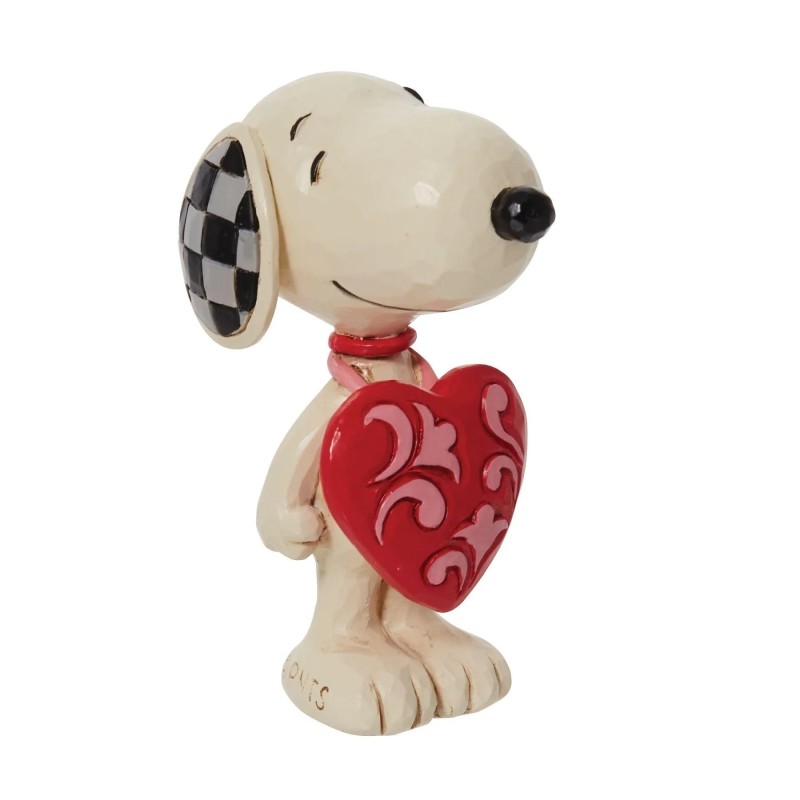 Snoopy Wearing Heart Sign Figurine by Jim Shore