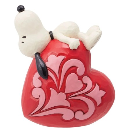 Lovely Dreams Snoopy Laying a Heart Figurine Peanuts by Jim Shore