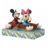 Row-mance is in the Air Mickey Minnie in a Rowboat Light-up Figurine Disney Traditions Pre Order Due 2025