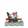 Row-mance is in the Air Mickey Minnie in a Rowboat Light-up Figurine Disney Traditions Pre Order Due 2025