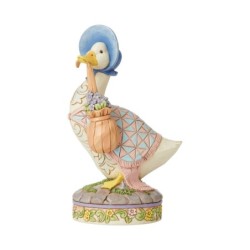 Wearing a shawl and a poke bonnet Jemima Puddle-Duck