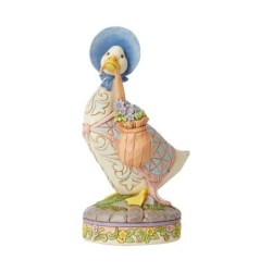 Wearing a shawl and a poke bonnet Jemima Puddle-Duck