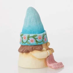 Knitted by Hand Knitter Gnome Figurine Heartwood Creek by Jim Shore