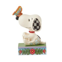 The Perfect Landing Snoopy with Butterfly on Nose Figurine Peanuts