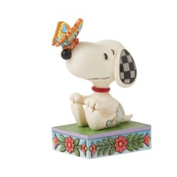 The Perfect Landing Snoopy with Butterfly on Nose Figurine Peanuts