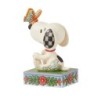 The Perfect Landing Snoopy with Butterfly on Nose Figurine Peanuts