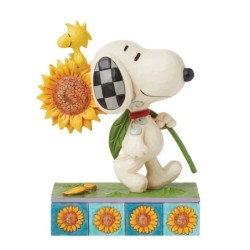 Sunsational Friendship Snoopy Sunflower Figurine Peanuts