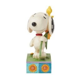 Sunsational Friendship Snoopy Sunflower Figurine Peanuts