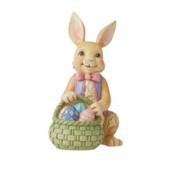 Bunny With Easter Basket Mini Figurine Heartwood Creek