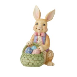 Bunny With Easter Basket Mini Figurine Heartwood Creek