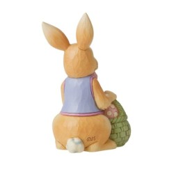 Bunny With Easter Basket Mini Figurine Heartwood Creek