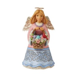 Basket of Easter Blessings Angel with Basket Figurine Heartwood Creek