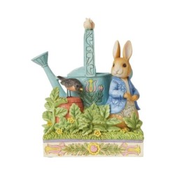 Caught in Mr McGregor's Garden Peter Rabbit Figurine