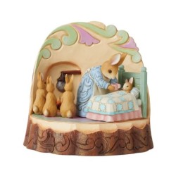 Mrs Rabbit and Bunnies Carved by Heart Figurine Beatrix Potter by Jim Shore