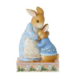 Peter Rabbit with Mrs Rabbit Figurine Beatrix Potter by Jim Shore