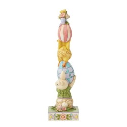 Playful Pile-up Stacked Bunny Figurine Heartwood Creek by Jim Shore