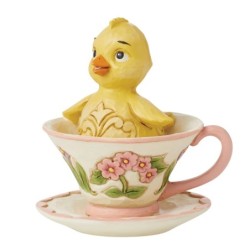 Tiny Chick in a Teacup Figurine Heartwood Creek by Jim Shore