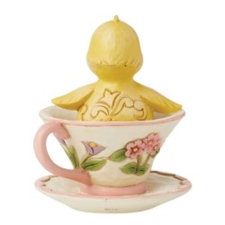 Tiny Chick in a Teacup Figurine Heartwood Creek by Jim Shore