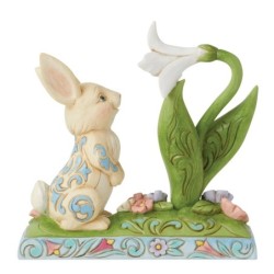 Scent of Spring Bunny Lilly Figurine Heartwood Creek by Jim Shore