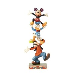 Teetering Tower Goofy,Donald Duck and Mickey Mouse Figurine Disney Traditions by Jim Shore