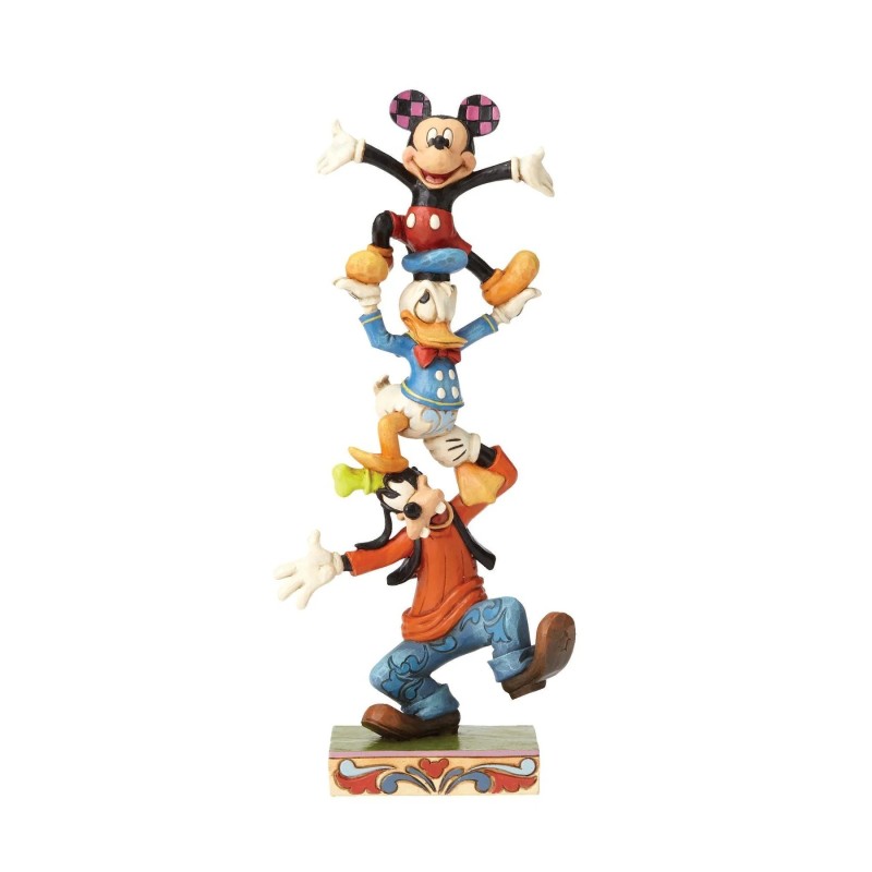 Teetering Tower Goofy,Donald Duck and Mickey Mouse Figurine Disney Traditions by Jim Shore